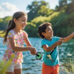 Kids Fishing in August